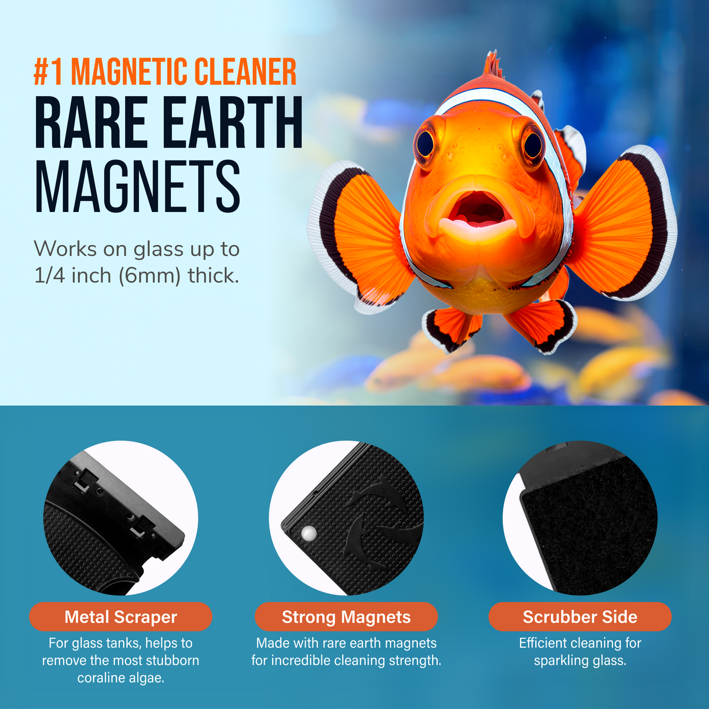 Flipper NANO FLOAT 2 in 1 Magnetic Aquarium Algae Cleaner